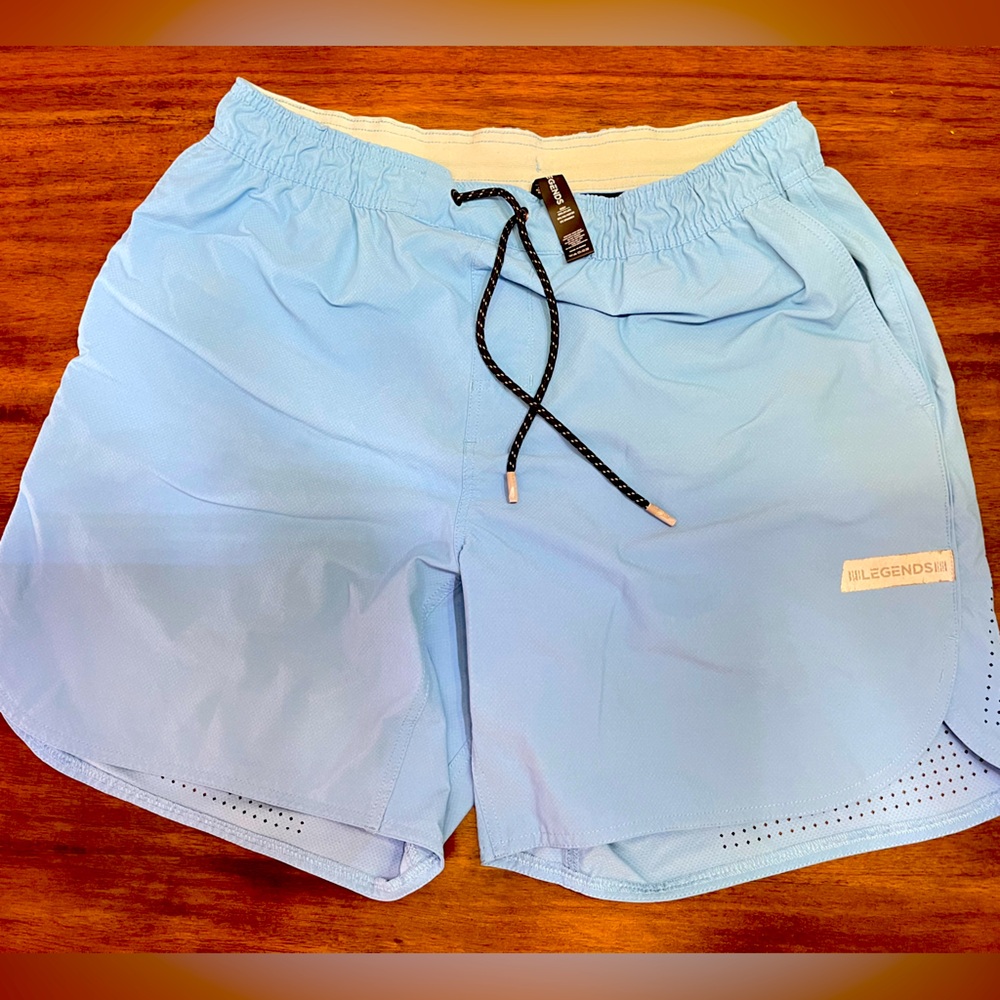 Legend Luka HD lined Blue Athletic Shorts Lightweight Performance